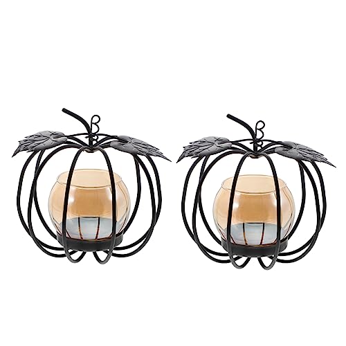 DECHOUS Dekorativer Kerzenhalter Eisen Kürbis Teelicht Kerzenständer für Tabletop Thanksgiving DECHOUS Dekorativer Kerzenhalter Eisen Kürbis Teelicht Kerzenständer für Tabletop Thanksgiving von DECHOUS