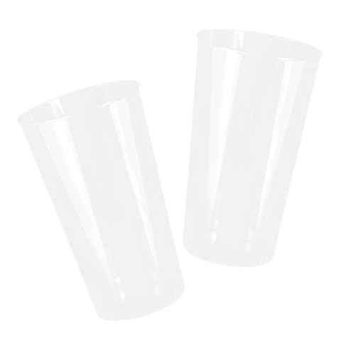 DECHOUS 2er Set Waking Flower Bucket Runder Blumenbehälter Aus Bruchsicherem PE Material Transparenter Kristalloptik Ideal Für Blumenarrangements Und Gartenpflege Und Handlich von DECHOUS