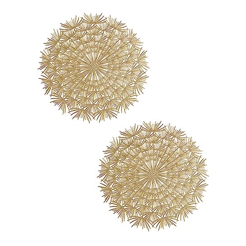 DECHOUS Tischsets Für Den Tisch Dekoratives PVC-tischset Wärmedämmung Hohldesign Golden von DECHOUS