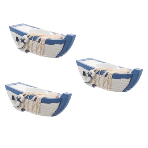 DECHOUS 3 Stück mediterraner Leuchter Stand Dekoration LED Blau teelichter Halter Stabkerzenhalter Kerzenhalter im maritimen Bootsstil Kerzenhalter aus Kunstharz für den Tisch Plastik DECHOUS 3 Stück mediterraner Leuchter Stand Dekoration LED Blau teelichter Halter Stabkerzenhalter Kerzenhalter im maritimen Bootsstil Kerzenhalter aus Kunstharz für den Tisch Plastik von DECHOUS
