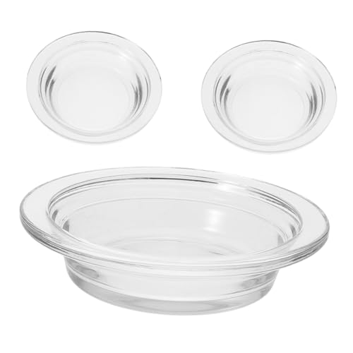 DECHOUS 3pcs Ersatz Wachs Heizung Tablett Glas Aromatherapie Tablett Kerze Heizung Schüssel Wachs Wärmer Ersatz Tablett Öl Wärmer Tablett DECHOUS 3pcs Ersatz Wachs Heizung Tablett Glas Aromatherapie Tablett Kerze Heizung Schüssel Wachs Wärmer Ersatz Tablett Öl Wärmer Tablett von DECHOUS