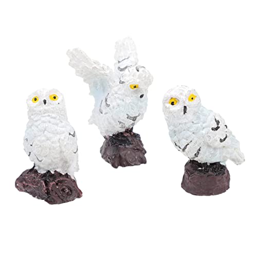DECHOUS 3pcs Mini Eule Dekorationen Eule Miniatur Ornament Harz Handwerk für Decor DECHOUS 3pcs Mini Eule Dekorationen Eule Miniatur Ornament Harz Handwerk für Decor von DECHOUS