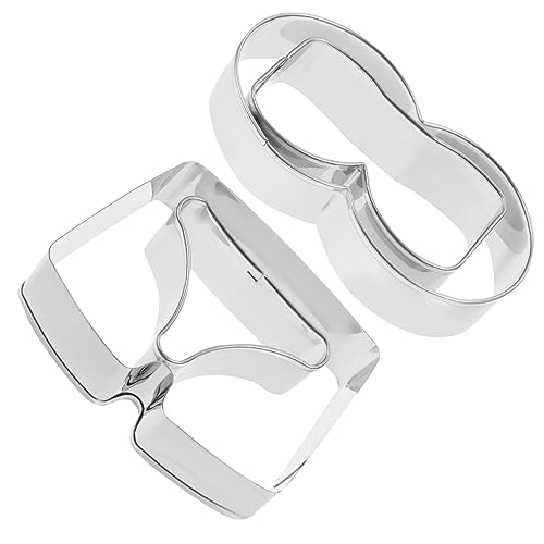 DECHOUS 4 Keksformen Gebäckformen Lustiger Keksausstecher Unterhosen-ausstecher Gebäckschneideform Plätzchen Weihnachtsdeko Tortenring Rostfreier Stahl Backzubehör Haushalt von DECHOUS