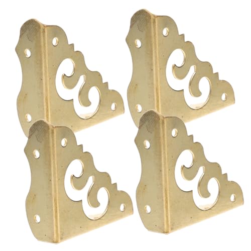 DECHOUS 4 Stück Box Metall Eckenschutz Goldener Bilderrahmen Eckenschutz Vintage Eckabdeckungen Kupfer Antik Kantenschutz DECHOUS 4 Stück Box Metall Eckenschutz Goldener Bilderrahmen Eckenschutz Vintage Eckabdeckungen Kupfer Antik Kantenschutz von DECHOUS
