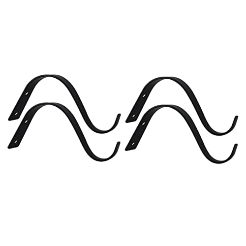 DECHOUS 4 Stück Teiliges S förmige Metallhaken Wandhaken zum Aufhängen von Blumentöpfen Pflanzenhaltern Windspielen und Dekorationen für Garten Balkon Innen Außenbereich von DECHOUS