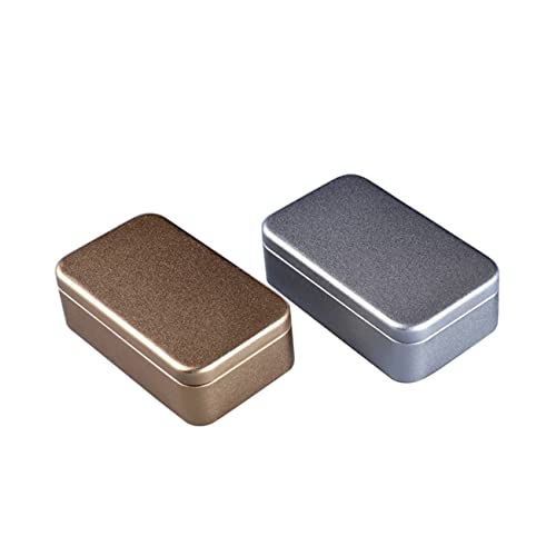 DECHOUS 4er-Box Metall-keksdosen Dosenbehälter Candy Dose Kaffeespeicherdose Rechteckige Blechbehälter Rechteckige Blechdose Quadratische Blechdose Weißblechdosen Eier Tragen von DECHOUS