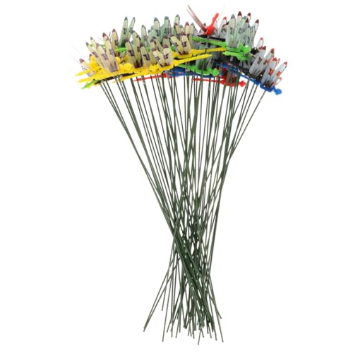 DECHOUS 50 Stück Kunststoff-Libellen-Einsatz Libelle Dekor Stick Libelle Garten Dekor Ornament Dekorative Libellenpfähle Pflanzgefäß Dekor Garten Libelle Pfahl Terrasse Outdoor PVC DECHOUS 50 Stück Kunststoff-Libellen-Einsatz Libelle Dekor Stick Libelle Garten Dekor Ornament Dekorative Libellenpfähle Pflanzgefäß Dekor Garten Libelle Pfahl Terrasse Outdoor PVC von DECHOUS