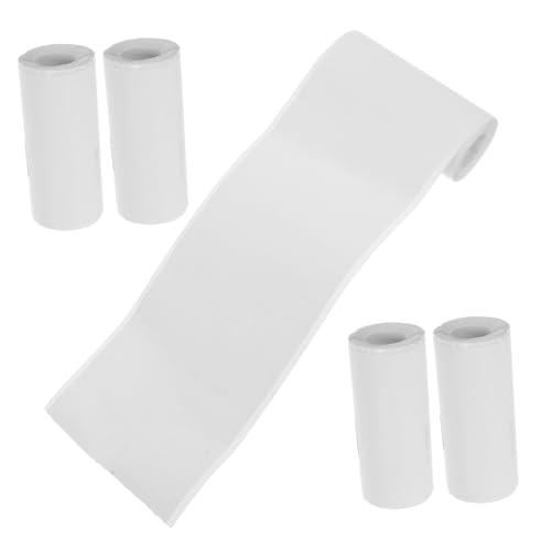 DECHOUS 5Rollen Selbstklebendes Thermodrucker Papier Mini Drucker Aufkleberpapier für Vielseitige Anwendungen Kompatibel mit Meisten Taschendruckern Zuverlässig von DECHOUS