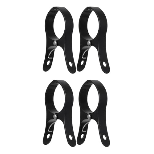 DECHOUS 9 schwarze Strandtuch-Clips – winddichte Handtuchklammern für Sonnenliegen und Sonnenliegen – Klemmen aus Aluminiumlegierung zur Sicherung Ihrer Handtücher am Pool oder Strand von DECHOUS