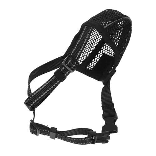 DECHOUS Atmungsaktiver Weicher Hundemaulkorb aus Mesh Verstellbar für Große Hunde Schützt vor Beißen und Fressen Weiche Komfortable Hundemaske für Sicheren Einsatz im Alltag von DECHOUS