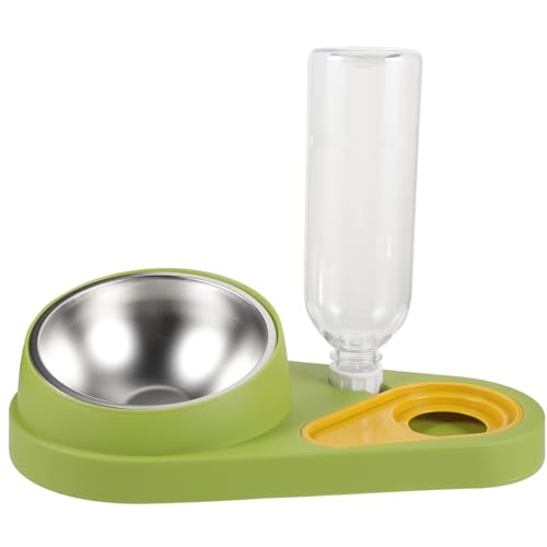 DECHOUS Automatischer Haustier Futter und Wasserspender aus Langlebigem Material und Stoßfest rutschfeste Futterschale für Hunde und Katzen Praktische Trinkschüssel für Unterwegs und von DECHOUS