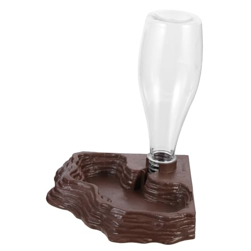 DECHOUS Automatischer Reptilien wasserspender Braun Kompakt aus Langlebigem Material für Schildkröten und Echsen Standfest Täglicher Gebrauch Langlebiger Wassernapf Terrarium Zubehör DECHOUS Automatischer Reptilien wasserspender Braun Kompakt aus Langlebigem Material für Schildkröten und Echsen Standfest Täglicher Gebrauch Langlebiger Wassernapf Terrarium Zubehör von DECHOUS