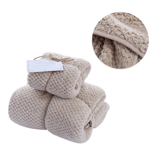 DECHOUS Dickes Fleece Saugfähiges Duschtuch Badetuch in Hellbraun Schnell Trocknend Sanft und Hautfreundlich für Alltag und Wellness DECHOUS Dickes Fleece Saugfähiges Duschtuch Badetuch in Hellbraun Schnell Trocknend Sanft und Hautfreundlich für Alltag und Wellness von DECHOUS