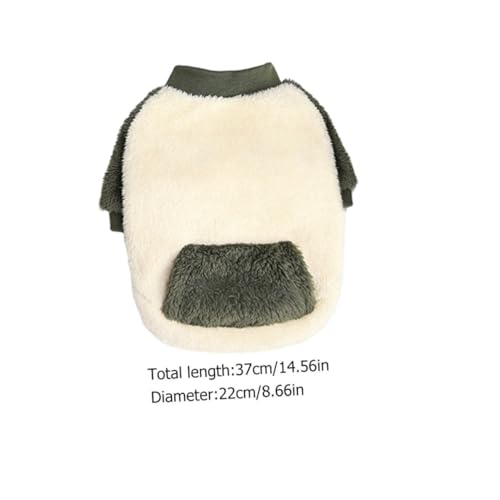 DECHOUS Doppellagiger Hundemantel aus Polar Fleece Warm und Kältebeständig Weiche Hundebekleidung für Kleine Hunde Angenehmes Material Langlebig und Hautfreundlich für Kalte Jahreszeiten von DECHOUS