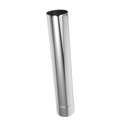DECHOUS Edelstahl Rauchrohrzubehör Rauchfreier Camping Kamin Zeltofen Entlüftung Ofenrohr Rohre Outdoor Form Gasgrill Adapter Schlauch Ofen Ansaugrohr Herdrohr Silber von DECHOUS