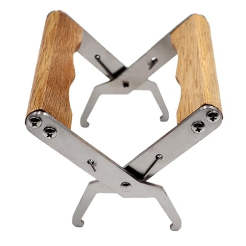 DECHOUS Edelstahl Wabenrahmenhalter Imker Werkzeug mit Holzgriff für Sichere Rahmenentnahme Bienenzucht Langlebig Einfach zu Bedienen Bienenfreundlich DECHOUS Edelstahl Wabenrahmenhalter Imker Werkzeug mit Holzgriff für Sichere Rahmenentnahme Bienenzucht Langlebig Einfach zu Bedienen Bienenfreundlich von DECHOUS