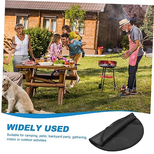 DECHOUS Feuerfeste Hitzebeständige Grillmatte Strapazierfähige Portable BBQ Feuerbeständige Matte für Camping Outdoor Patio Schutz vor und Bodenschutz von DECHOUS