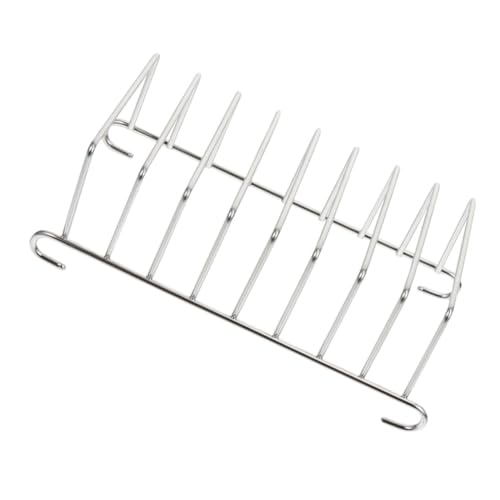 DECHOUS Toast Rack Aus Edelstahl Für Heißluftfritteuse Grillrost Zum Garen Von Lebensmitteln Kochzubehör Für Heißluftfritteusen Mit Viel Platz Und Einfacher Reinigung von DECHOUS