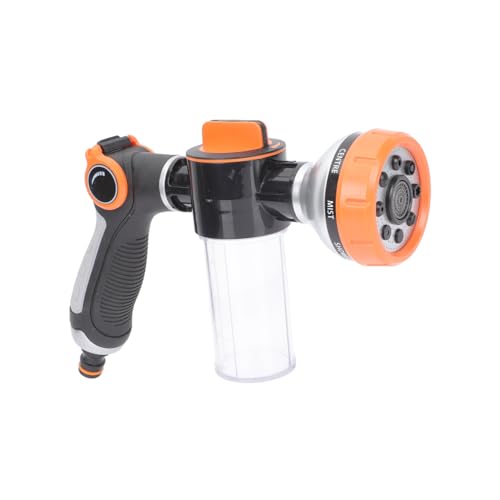 DECHOUS Hochdruck Gartenschaumdüse Multifunktionale Spritzpistole für Gartenbewässerung und Autowäsche Ergonomischer und Tragbar für Pflege von DECHOUS