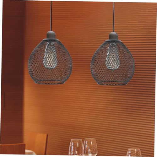 DECHOUS Hohler Metall Lampenschirm Tropfenform Schwarz Drahtgeflecht Deckenlampe Abdeckung Retro Industrie Stil Für Wohnzimmer Restaurant Bar Beleuchtung DECHOUS Hohler Metall Lampenschirm Tropfenform Schwarz Drahtgeflecht Deckenlampe Abdeckung Retro Industrie Stil Für Wohnzimmer Restaurant Bar Beleuchtung von DECHOUS
