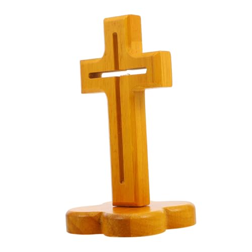 DECHOUS Holz Kreuz Tischdeko mit Magnetbasis Handgefertigtes Hölzernes Kreuz Ornament Kompakte für Schreibtisch und Rustikaler Stil als Religiöses und Dekoration DECHOUS Holz Kreuz Tischdeko mit Magnetbasis Handgefertigtes Hölzernes Kreuz Ornament Kompakte für Schreibtisch und Rustikaler Stil als Religiöses und Dekoration von DECHOUS