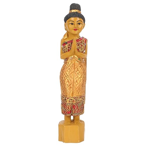 DECHOUS Holzfigur Skulptur Im Thailand Stil Elegante Deko Figur Für Wohnzimmer Und Schreibtisch Stilvolle Holzkunst Für Zuhause Handgefertigt Aus Hochwertigem Holz DECHOUS Holzfigur Skulptur Im Thailand Stil Elegante Deko Figur Für Wohnzimmer Und Schreibtisch Stilvolle Holzkunst Für Zuhause Handgefertigt Aus Hochwertigem Holz von DECHOUS