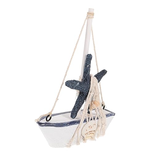 DECHOUS Segelboot-Ornament Aus Holz – Dekoratives Segelboot Für Weinschrank Kinderzimmer Wohnraum von DECHOUS