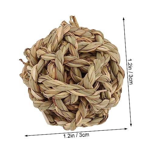 DECHOUS Holzspielzeug für Haustiere Natürliches Kauspielzeug für Hamster Kaninchen und Papageien Langlebig und Sicher Fördert Zahnpflege und Beschäftigung im Käfig von DECHOUS