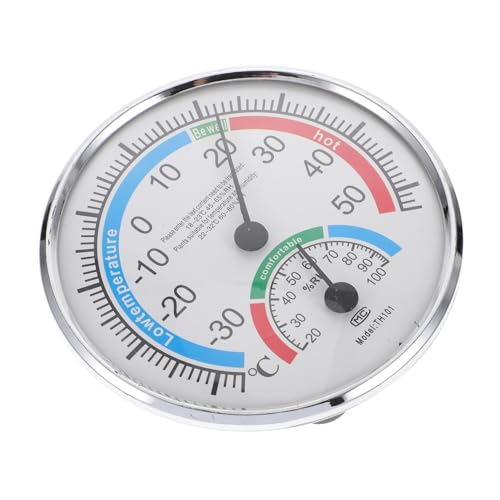 DECHOUS Hygrothermograph Thermometer Präzises Sauna Thermometer mit Hygrometer für Innen und Außen Geeignet für Sauna Gewächshaus Büro Zuhause und Patio von DECHOUS