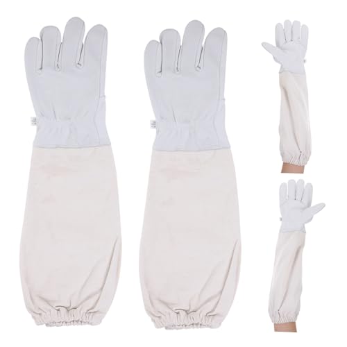 DECHOUS Imkerhandschuhe aus Robustem Ziegenleder Stichfest und Schützend Leichte Arbeitshandschuhe für Imker Einheitsgröße Wiederverwendbar und Komfortabel für Bienenschutz und DECHOUS Imkerhandschuhe aus Robustem Ziegenleder Stichfest und Schützend Leichte Arbeitshandschuhe für Imker Einheitsgröße Wiederverwendbar und Komfortabel für Bienenschutz und von DECHOUS