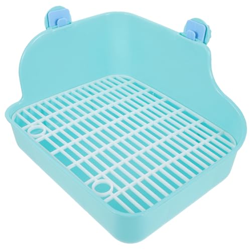 DECHOUS Töpfchentrainer Für Kleintiere Haustier-Toilette Mit Wanddesign Für Kaninchenbabys Chinchillas Meerschweinchen Frettchen Und Galesaurier Einfach Zu Reinigen Und Langlebig Für Dauer von DECHOUS