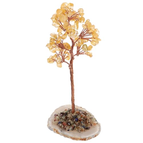 DECHOUS Kristallbaum Aus Amethyst Geldbaum Aus Kristall Bonsai-geldbaum Für Schreibtisch Dekorativer Kristallbaum Für Und Büro Glücksbaum Aus Natürlichem Kristall von DECHOUS