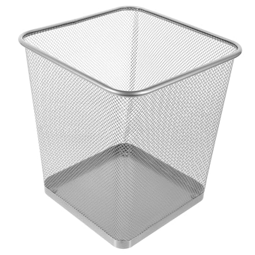 DECHOUS Metall Abfallkorb mit Mesh Design Robuster Leichter Papierkorb für Büro und Zuhause Quadratisch Silber Kleines Modell Belüftet Vielseitig für Bad Schlafzimmer und Wohnräume DECHOUS Metall Abfallkorb mit Mesh Design Robuster Leichter Papierkorb für Büro und Zuhause Quadratisch Silber Kleines Modell Belüftet Vielseitig für Bad Schlafzimmer und Wohnräume von DECHOUS