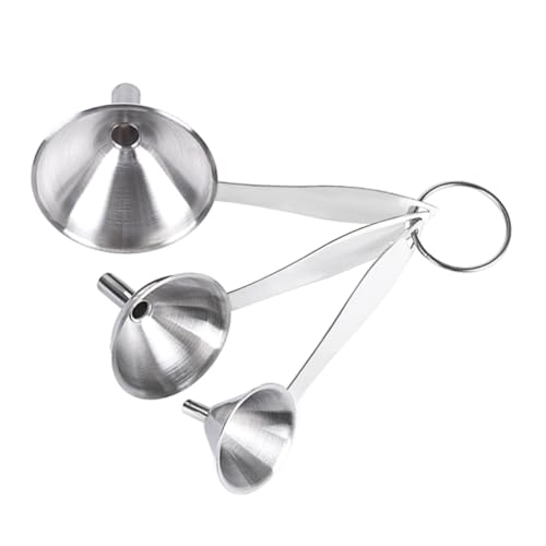 DECHOUS 3 Teiliges Set Mini Edelstahl Trichter Für Küche Und Haushalt Rostfreier Trichter Für Ätherische Öle Flüssigkeiten Und Gewürze Praktisches Zubehör Für Umfüllarbeiten DECHOUS 3 Teiliges Set Mini Edelstahl Trichter Für Küche Und Haushalt Rostfreier Trichter Für Ätherische Öle Flüssigkeiten Und Gewürze Praktisches Zubehör Für Umfüllarbeiten von DECHOUS