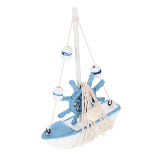 DECHOUS Holz Segelboot Modell Mini Nautische Ornament Wohnkultur Liefert Dekorative von DECHOUS