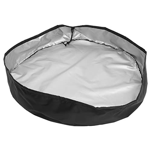 DECHOUS Outdoor Wassertank Abdeckung wasserdichte Schutzabdeckung für Regentonnen und Eimer Wiederverwendbare Abdeckung Strapazierfähigem Oxford Schwarz Schützt vor Laub Zufällige Farbe von DECHOUS