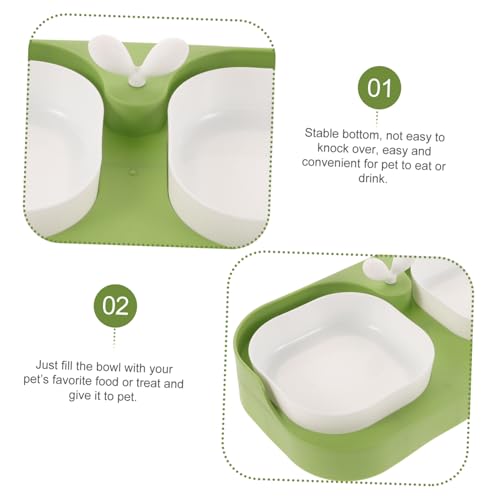 DECHOUS Plastik Haustiernapf für Katzen und Hunde Stabiles Design mit Breitem Boden Multifunktionaler Futter und Wassernapf rutschfest und Langlebig für Komfortables Füttern zu Hause und von DECHOUS