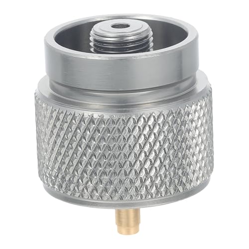 DECHOUS Professioneller Camping Gas Adapter Kleiner Tragbarer Gaskartuschen Converter Rostfrei Leicht und Handlich für Outdoor Kochen Grillen Picknick und Wandern von DECHOUS