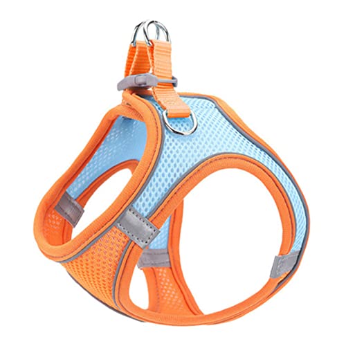 DECHOUS Reflektierende Haustierweste mit Verstellbarem Brustgeschirr Atmungsaktiv und Verschleißfest für Kleine Hunde und Katzen Komfortables Laufgeschirr mit Leine Xs in Orange DECHOUS Reflektierende Haustierweste mit Verstellbarem Brustgeschirr Atmungsaktiv und Verschleißfest für Kleine Hunde und Katzen Komfortables Laufgeschirr mit Leine Xs in Orange von DECHOUS