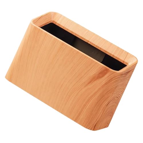 DECHOUS Retro Desktop Mülleimer mit Holzmaserung Kompakter Kleiner Abfalleimer für Büro Küche Schlafzimmer Stabiler Haushalts mülleimer für Schreibtisch Vielseitig als Papierkorb und von DECHOUS