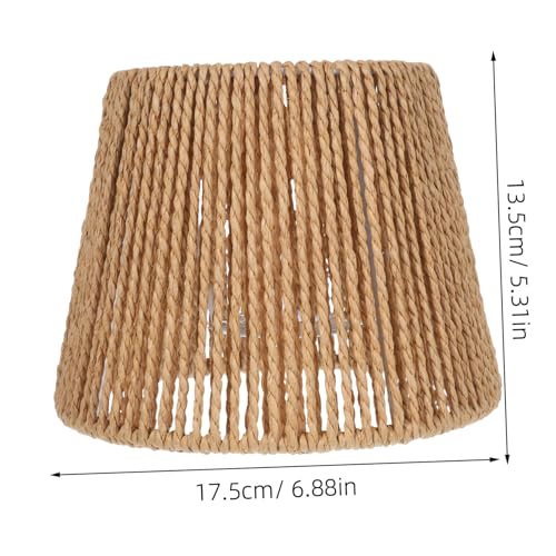 DECHOUS Retro Papierseil Lampenschirm Handgewebt Langlebig Stabil für Fassungen Warmes Licht Bauernhaus Büro Deckenleuchte Stilvolle Hängelampe Einfache Montage DECHOUS Retro Papierseil Lampenschirm Handgewebt Langlebig Stabil für Fassungen Warmes Licht Bauernhaus Büro Deckenleuchte Stilvolle Hängelampe Einfache Montage von DECHOUS