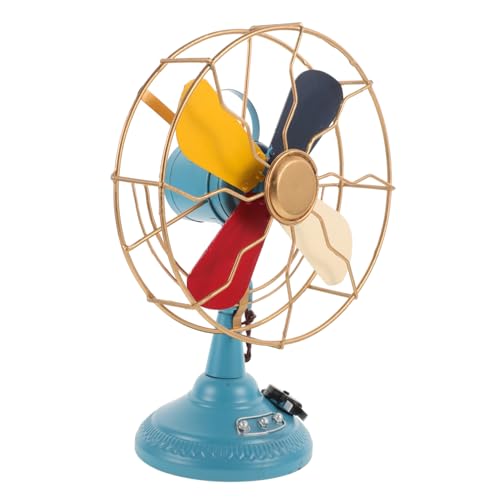 DECHOUS Retro-fan-modell Alt Vintage Wohnkultur Drinnen Retro-tischventilatormodell Antiquität Lüfter Vintage-schreibtischventilator Mit Tischplatte Für Tischventilatorskulptur Eisen von DECHOUS