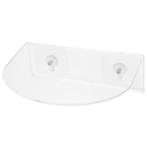 DECHOUS Saugnapf-Wandhalterung Steht saftig Anlage Book Shelves ablagen saugheber launsauger zurrbügel Mehrzweck-Floating-Rack Selbstklebender Wandhalter für Pflanzgefäße Acryl von DECHOUS
