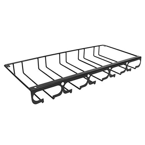 DECHOUS Hängender Glashalter Kelchregal Stabiler Eisenrahmen Elegantes Weinregal Für Büro/ von DECHOUS