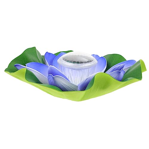 DECHOUS Solar Lotusblumen Lampe Wasserdichte Dekorative Teichbeleuchtung Lotusform für Garten und Pool Romantische Solarleuchte für Außenbereich und Festlichkeiten von DECHOUS