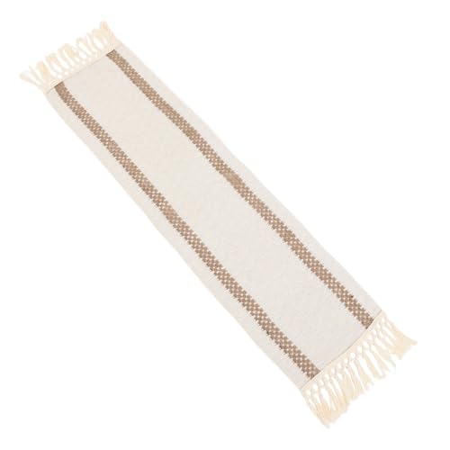 DECHOUS Tischdecke Aus Baumwolle Und Leinen Makramee-tischläufer Boho-tischläufer Rustikaler Tischläufer Schmaler Tischläufer Esstisch Läufer Langer Tischläufer Polyester von DECHOUS
