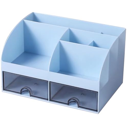 DECHOUS Transparente Desktop Organizer für Büro Kosmetik Schlafzimmer Kleinartikel Aufbewahrung Kompakt Platzsparend Vielseitig von DECHOUS