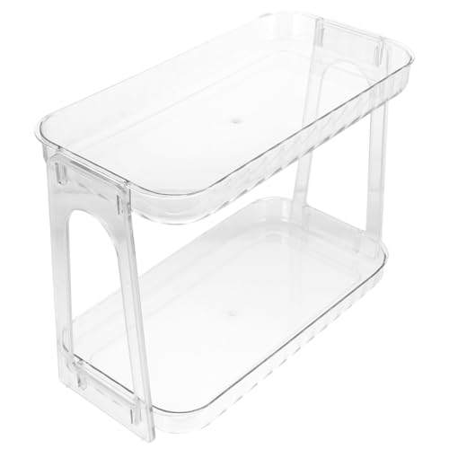 DECHOUS Transparentes Badezimmer Regal mit Großem Fassungsvermögen Platzsparend Leicht zu Reinigen Vielseitiger Kosmetik Organizer für Badezimmer Schlafzimmer Arbeitsplatte und Waschtisch von DECHOUS