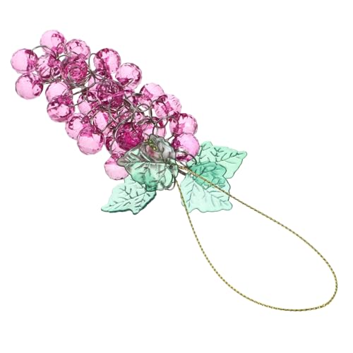 DECHOUS Trauben Hängedekoration Künstliche Weintraube mit Perlen Hängendes Ornament für Partys Küchen und Wohnraumdekoration Lebensechtes Design von DECHOUS