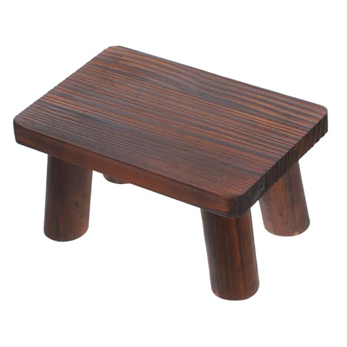 DECHOUS Tritthocker Für Alte Männer Fußhocker Kinderstühle Für Den Tisch Kinderhocker Cupcake Ständer Aus Holz Süßer Tritthocker Aus Holz Klappbarer Tritthocker Kleine Bank Hocker von DECHOUS